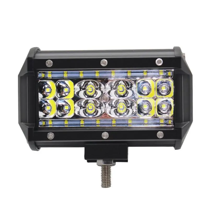 

VODOOL Universal 5"/7" 3 Row LED 84W Off Road Work Light Bar Waterproof Auto Truck Boat Motorcycle Spot Driving Lamp Roof Light