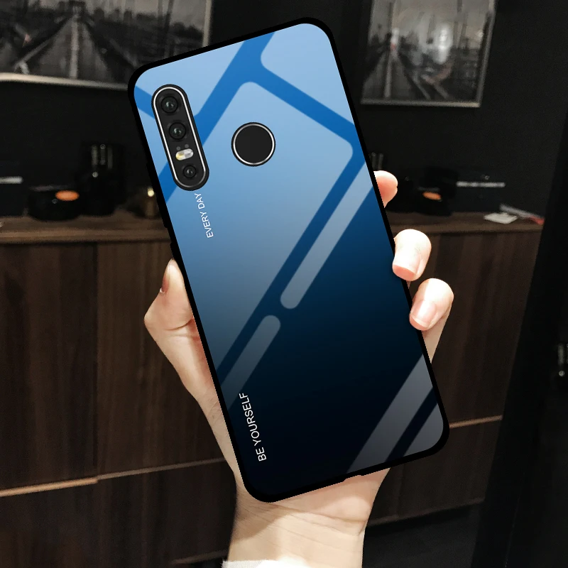 Чехол из закаленного стекла для телефона huawei P30 Pro P20 mate 20 Lite Nova 3 3i 4 P Smart Жесткий Полный задний Чехол с покрытием