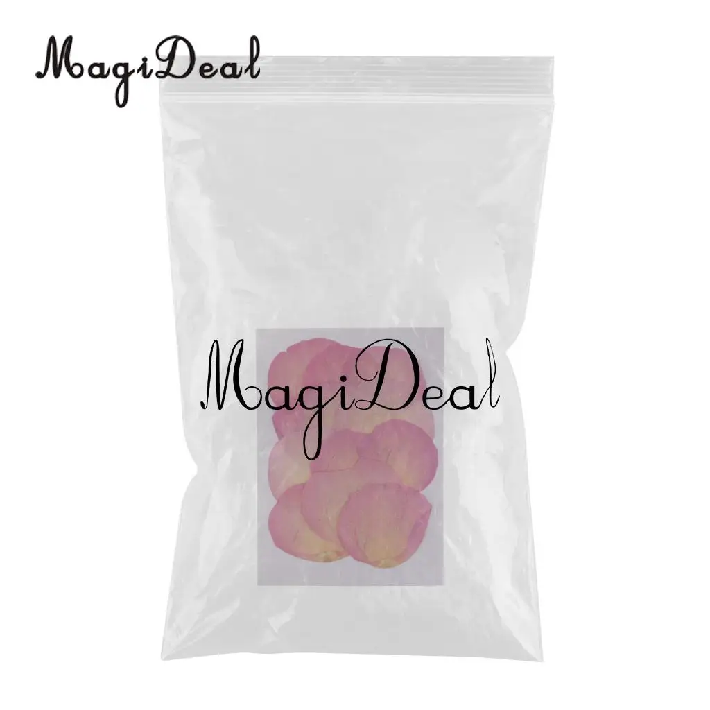 12 Pieces Pink Natural Real Dried Rose Flower Petals for DIY Wedding Christmas Card Making Phone Case Decoration
