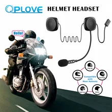 QPLOVE мотоциклетная Беспроводная bluetooth-гарнитура V4.2 cpu Стерео качество звука автоматический ответ долгое время ожидания BT наушник