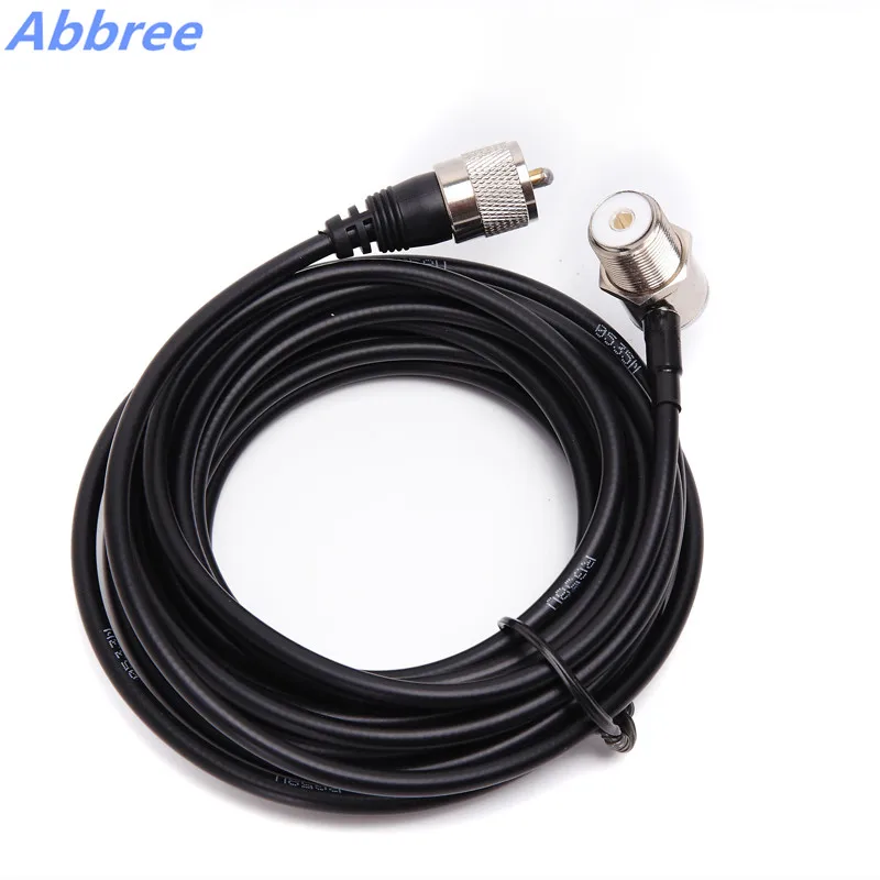 

5M Coaxial Cable PL-259 SO-239 Antenna Extension Cable CB Antenna Cable For CB Radio/ Mobile Radio Mobile Two Way Radio/ Car Rad