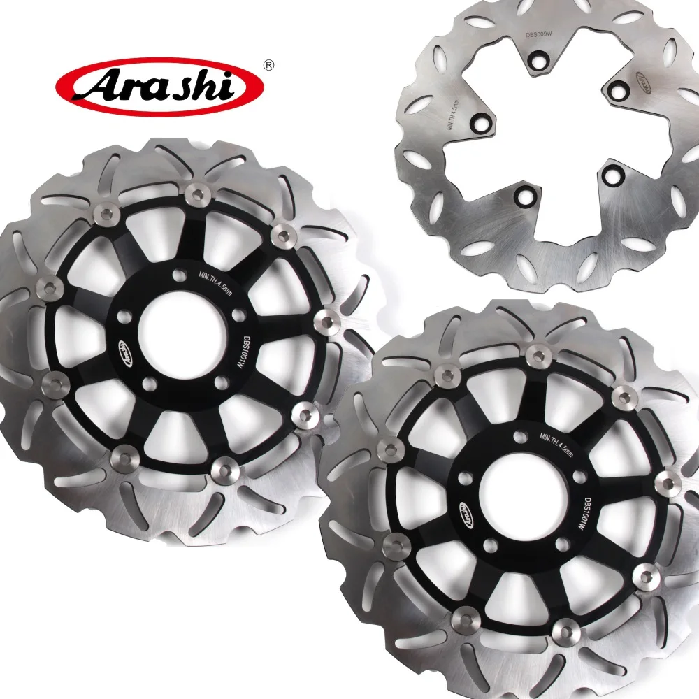 

ARASHI GSX750F Front Rear Brake Rotors Brake Disc Fit SUZUKI GSX-750F 1998-2003 1999 2000 2001 2002 GSX 750F GSX650F SV650 RF600