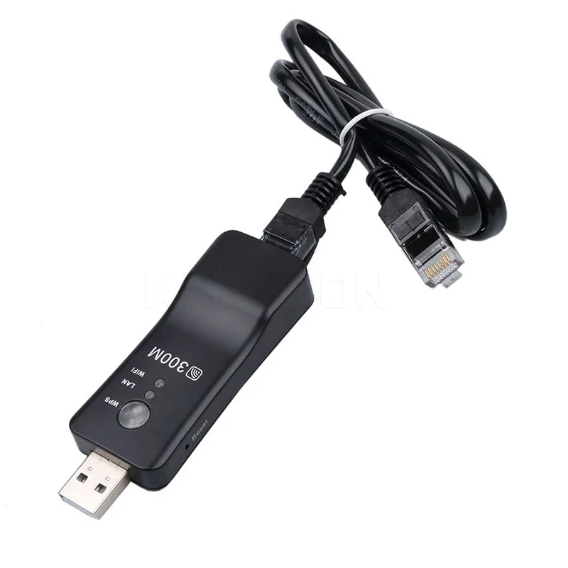 USB универсальный беспроводной ТВ 300 Мбит/с Wifi адаптер WPS Ethernet усилитель мостовой схемы Wi-Fi ретранслятор сетевой кабель для LG sony любой ТВ