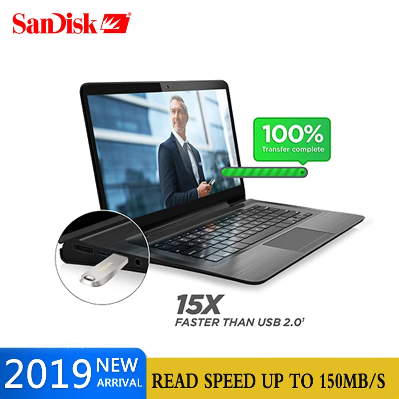 SanDisk 256GB USB 3 1 флеш накопитель 128GB 64GB память 32GB 16G U disco металлическая Клава для