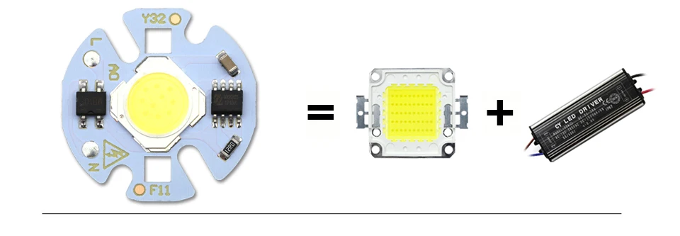 5 шт. лампада смарт-ic светодио дный COB чип 3 Вт 5 Вт 7 Вт 9 Вт 220 В Y32 для DIY светодио дный лампа светильник Прожектор не нужно трансформатор