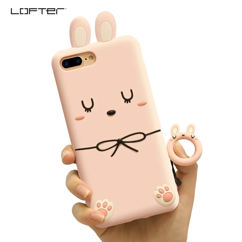 Lofter Cute Cartoon Soft Silicone Mobile Phone Case Back Cover for ...