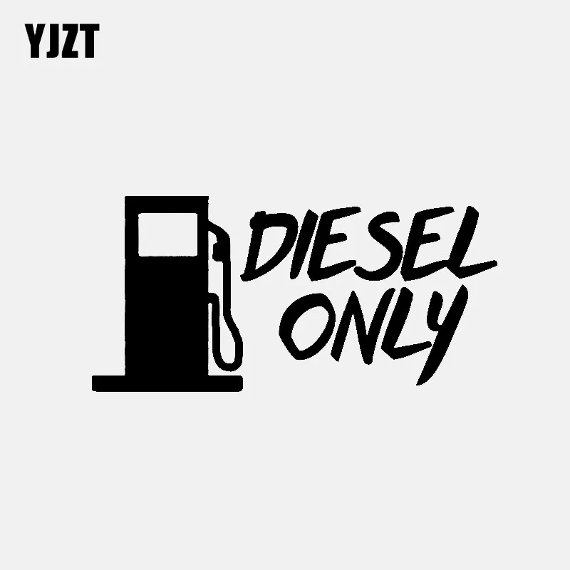 YJZT141CM69CMDIESELONLYVinylDecalsFuelGasCartoonCarSticker