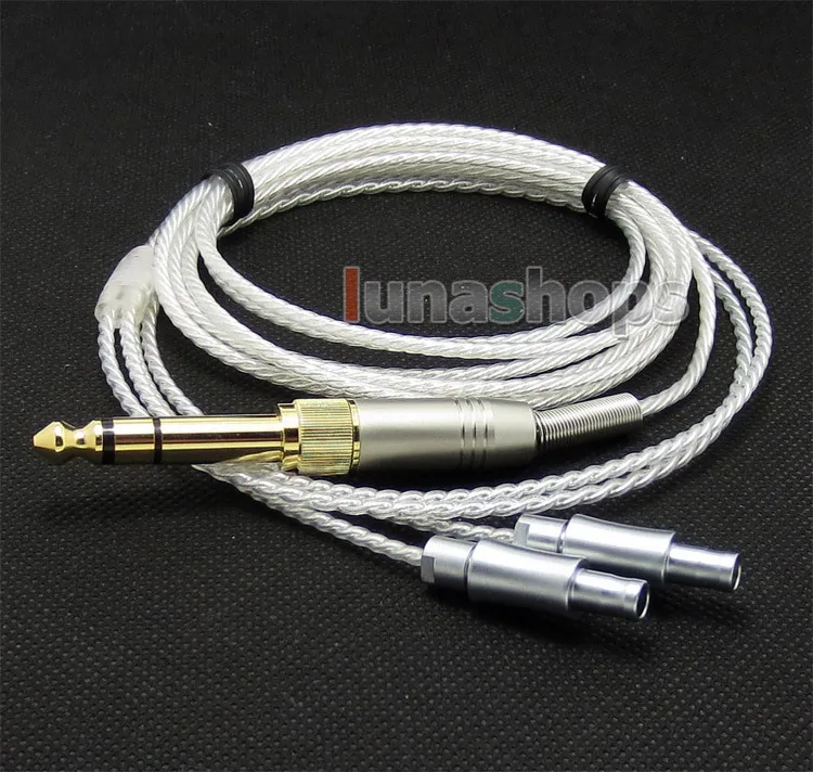 

LN004729 6.5mm 3.5mm PCOCC + Silver Plated Cable for Sennheiser HD800 HD820s HD800s HD820 d1000 Headphone Headset