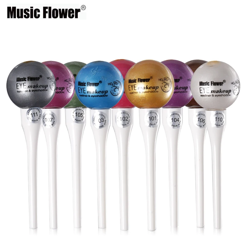 

2 in 1 Makeup Set Single Color Liquid Eyeshadow & Eyeliner Waterproof Glitter Eye Shadow Diamond Pearl Liquid Eye Liner