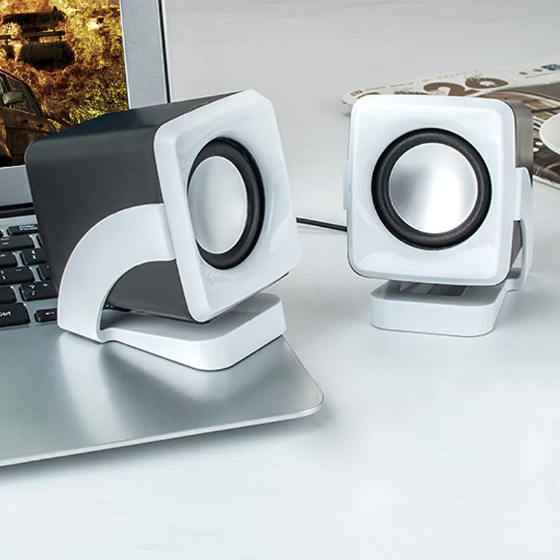 Модный компьютерный аудио ноутбук Настольный мультимедийный басовый громкоговоритель USB мини-стереодинамики HiFi тяжелый бас удобный аудио