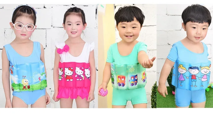 Профессиональная Гибкая плавучая Одежда для маленьких мальчиков и девочек, купальные костюмы со съемным купальником, детские костюмы для поплавок