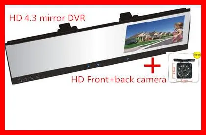 car camera dual lens HD 4.3 mirror DVR recorder camera+ HD CCD front/back camera 4.3 car dvr rearview mirror +HD IR led camera car camera dual lens HD 4.3 mirror DVR recorder camera+ HD CCD front/back camera 4.3 car dvr rearview mirror +HD IR led camera