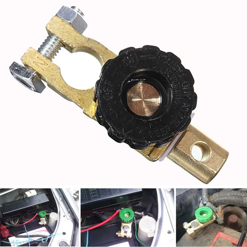 

CARPRIE Battery Switch 1Pcs Quick Switch Cut-off Disconnect Car Truck Parts Universal Battery Terminal Link Black je14