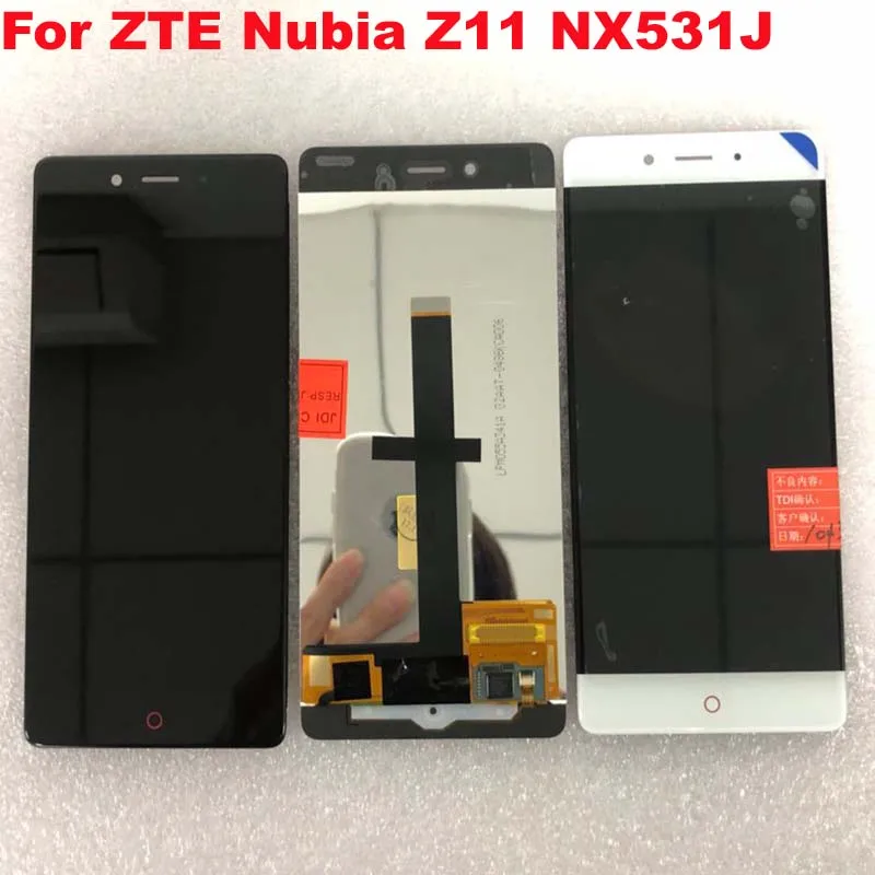 

Original LCD 5.5 inch For ZTE Nubia Z11 NX531J Full LCD Display Touch Screen Digitizer Glass Assembly Replacement free shipping