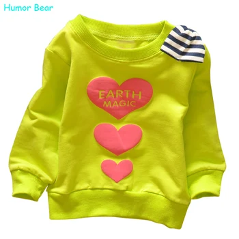 

Humor Bear Spring Autumn children clothing Round neck t shirt fashion boys girls Long sleeve t shirt children's clothes