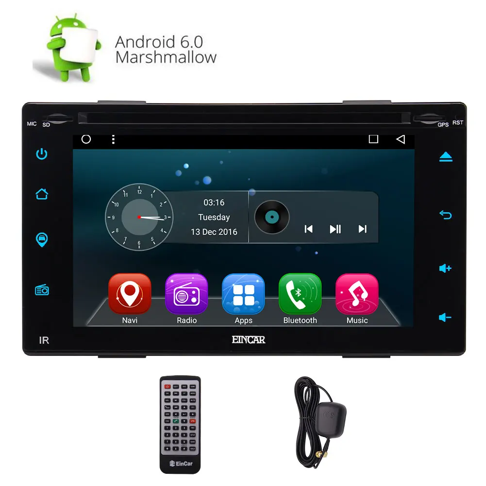 Discount Double 2din Android 6.0 OS In Dash Radio Car DVD Player Mirror-link Autoradio Stereo 3D GPS Navigation 3/4G OBD2 WIFI DVR RDS 4