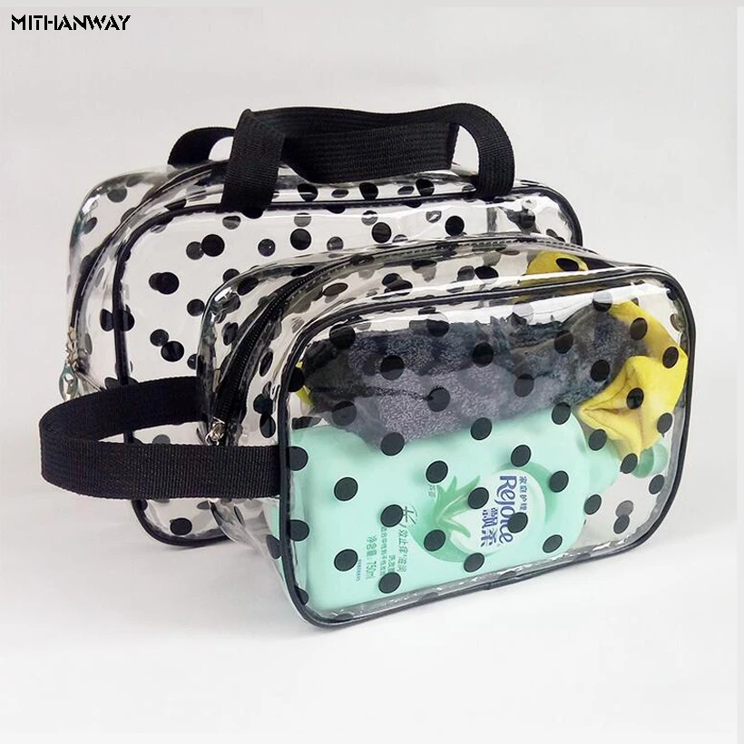 

PVC Waterproof Thicker Transparent Women's Lady Portable Swimming Bathe Wash Travel Storage Handbag Totes Bag 5 Colors