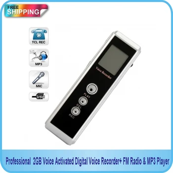 

Free shipping! Professional 4GB Voice Activated Digital Audio recorder with FM & MP3 Player Function