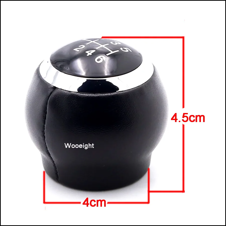 Wooeight 6 Speed Gear Shift Knob Head For Toyota Avensis Yaris Urban RAV4 For Toyota Corolla 1.8T 2007 2008 2009-2013 (7)