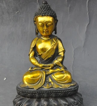 

tibet buddhism Joss bronze gilt Sakyamuni Shakyamuni Tathagata buddha statue