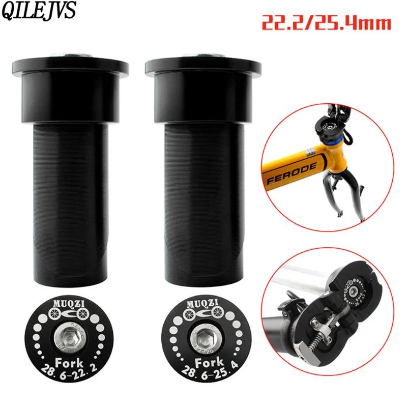 1 Set 22.2 / 25.4 mm Folding Bicycle Fork Core Folding Hanging Head Swelling Head Riser Expansion Core