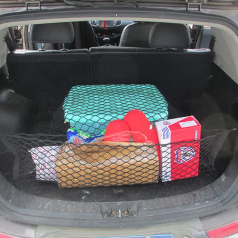 

1 Pcs Suitcase SUV storage bag flexibility reliable Car Accessories 90*40 Dual-layer Vertical Protected Rear Door Storage Net
