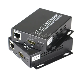 

HDMI Extender Transmitter Receiver over Cat6/5E UTP Cable RJ45 Ethernet one to many Network transmitter connector Support 1080P