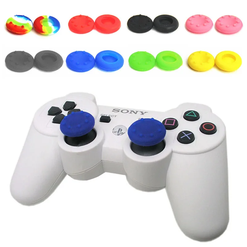 

Silicone Analog Grips Thumb Grips Joystick Handle Protector Caps Cover For Sony Playstation 4 PS4 PS3 Xbox Controllers 20pieces