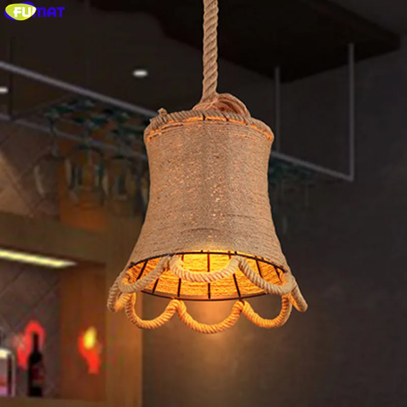 Фумат Лофт подвесные лампы Edsion Hanglamp Art Twine подвесной светильник веревка