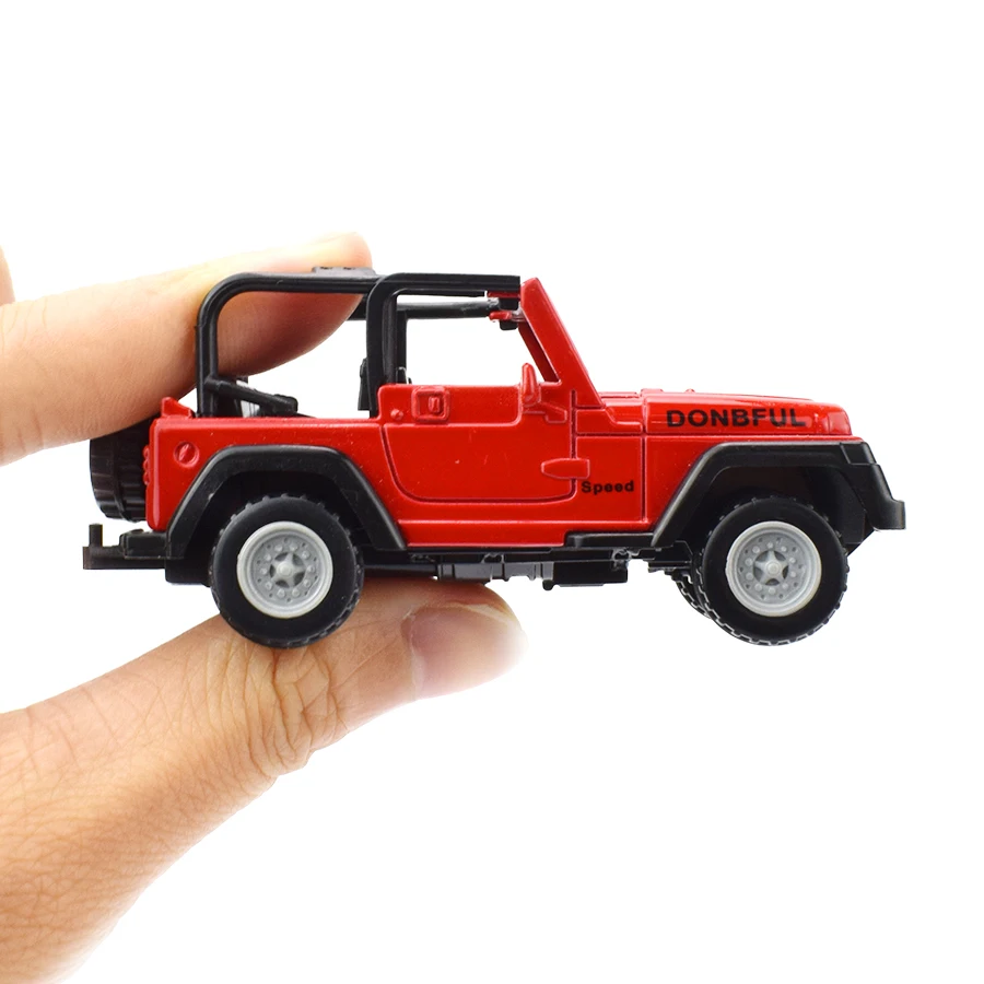 3 Colors Kids Toy Alloy Diecast Jeeps Wrangler Open Top Off Road Vehicles Mini Model Toys For Children Boys Glide Car Toy Gifts