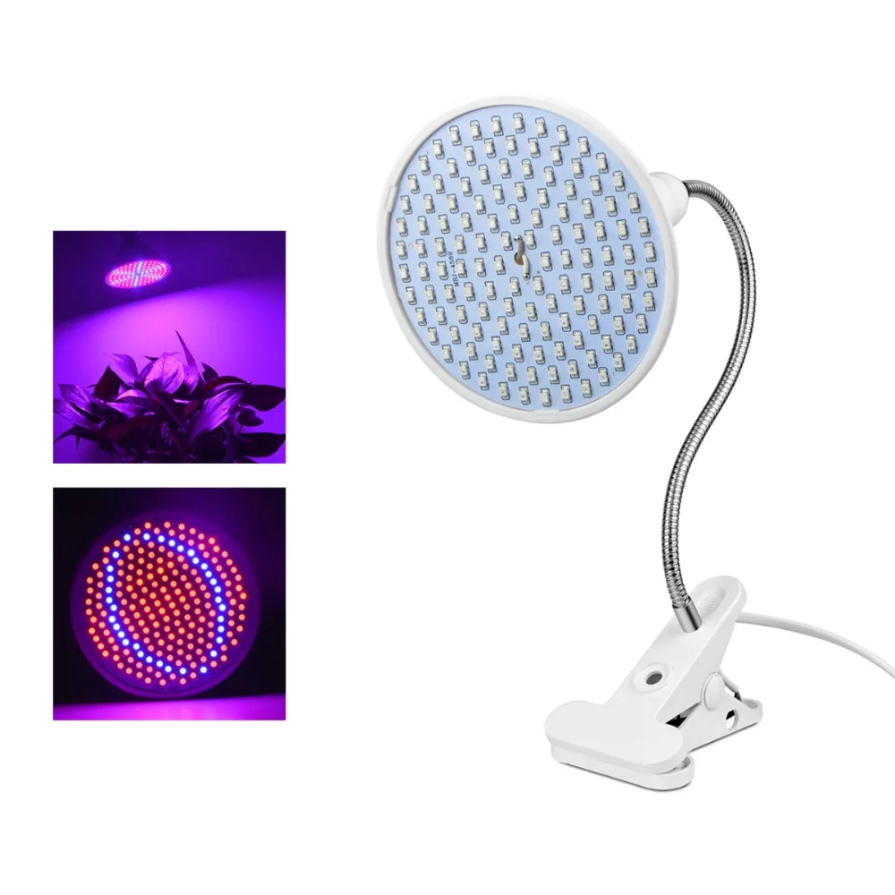 

E27 Grow Lights With Holder Clip 60 126 200 LEDs Full Spectrum Plant Light Bulbs Fitolampy Phyto Lamp For Indoor Garden Plants
