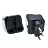 2PC black/white Universal UK Europe AU USA to Swiss Switzerland Grounded Travel Adapter Plug wall socket SWEITZ PLUG TYPE J ► Photo 3/6