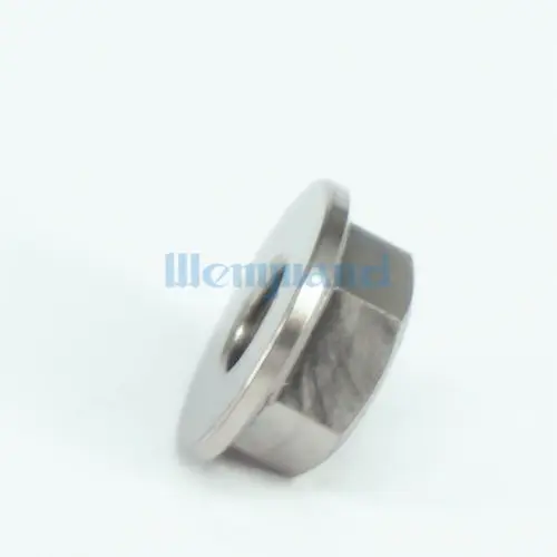 Лот 2 M6x1mm GR5 Титан шестигранной головкой нейлон ЗАМОК гайки с фланцем для велосипеда