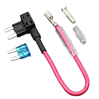 

10pcs Auto Fuse Car Fuse with Holder Car 12V 24V ATM Fuse Holder Add A Circuit TAP Adapter Mini Standard Blade Holder 2019 New