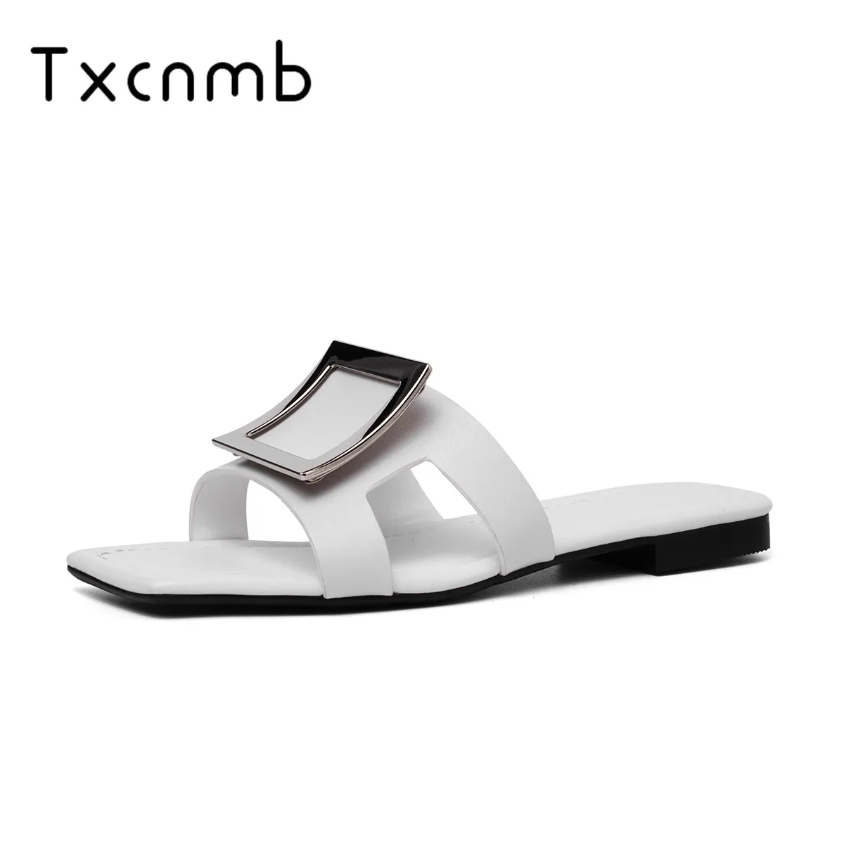 

TXCNMB 2019 new women sandals summer shoes comfortable square low heels sandals fashion casual shoes woman Slippers female