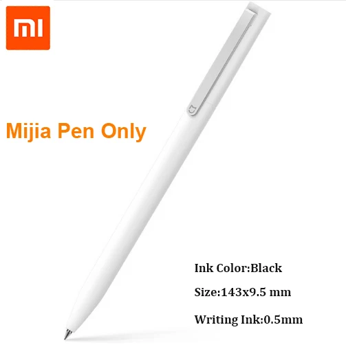 Mijia Sign Pen 9,5 мм Xiaomi Signing Pen PREMEC гладкая швейцарская заправка MiKuni японские чернила добавить Mijia Pen Черный Заправка - Цвет: Pen