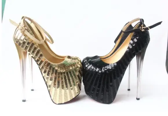 Spring new ultra-fine and 20cm single shoe sequins sexy wedding shoes hate the sky size 43 yards women's shoes. Spring new ultra-fine and 20cm single shoe sequins sexy wedding shoes hate the sky size 43 yards women's shoes.