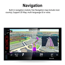 7 pulgadas Android 6.0 Sistema Del Coche de Radio Multimedia 2 DIN Reproductor de DVD Incorporado de Navegación GPS Wifi FM/AM Radio Táctil Capacitiva pantalla