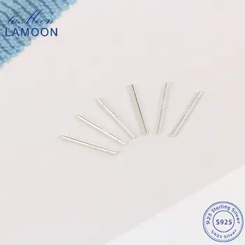 

LAMOON S925 Ear Needle For Women Man Anti Allergy Blockage-proof 5 Pairs 925 Sterling Silver Earrings Fashion Jewelry EY031