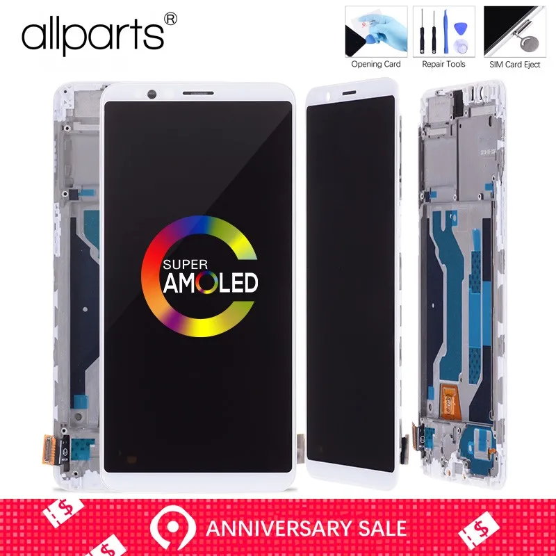 

ALLPARTS For OPPO R11S LCD Screen Touch Screen Digitizer Screen for OPPO R11S Screen Replacement