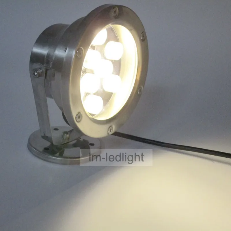 12 W Luces LED para el agua 12 V IP68 impermeable enterrado luz caliente/neutral/frío piscina envío gratis 4 unids/lote