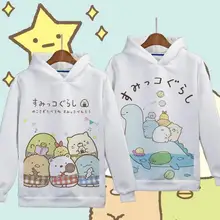 Sumikko gurashi/семейная осенне-зимняя толстовка с капюшоном для мамы, женские и мужские для мальчиков и девочек, детская рубашка детские футболки, одежда
