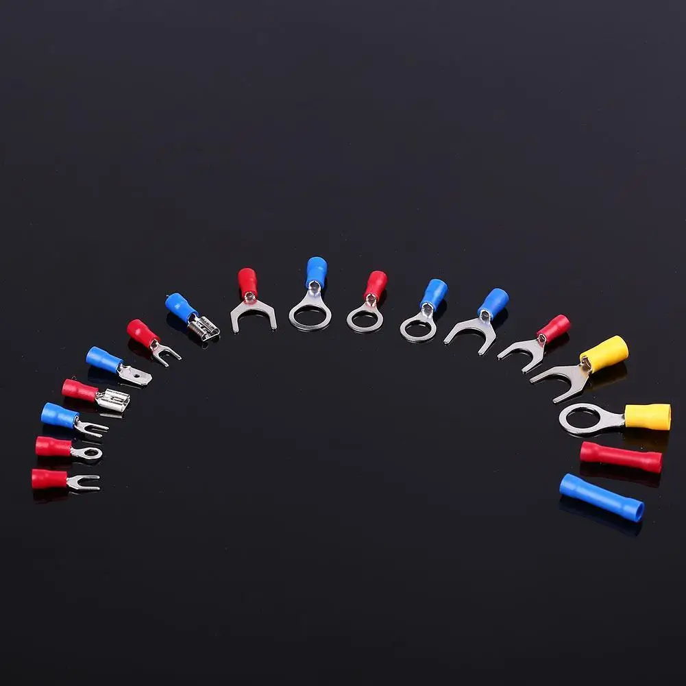 

520pcs Ring Electrical Connector Splice Gauge Wire Terminal PVC Kit Tools