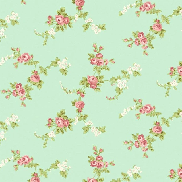 did korea 16 5 meters large green wallpaper pure paper wallpaper flower paper wallpaper
