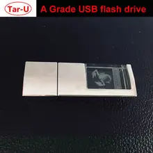 Креативный кристалл 16 ГБ USB флэш-накопитель высокой скорости USB накопитель 3D логотип выгравирован