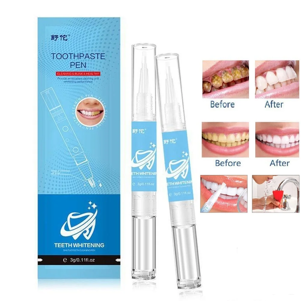 

1Pcs Dental Health Teeth Whitening Gel Pen Quick Tartar Stain Removal Oral Hygiene Cleaning Teeth Protector Remove Tartar Tools