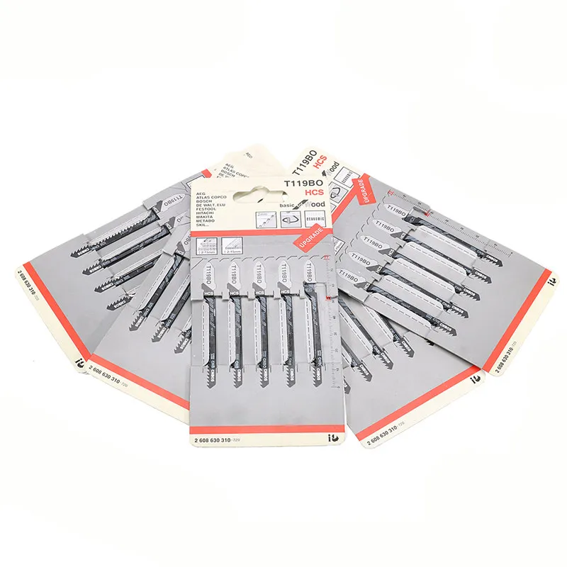 

New Arrival 25pcs T119BO Jig Saw Blade Set Metal Steel Jigsaw Blade Set Fitting For Plastic Woodworking Tools