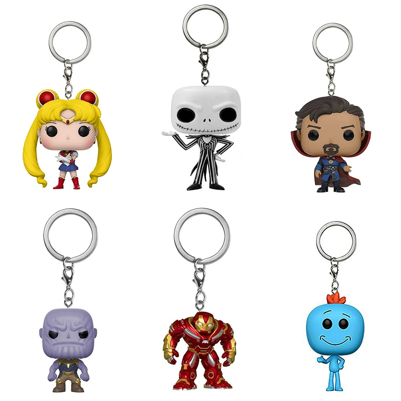 

Funko POP Avengers Ignition Keychain Dr. Geisha Jake Keychain Sailor Moon Keychain Pendant Accessories for kids toys
