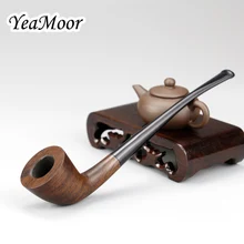 Новая 18 см длинная деревянная трубка креативная курительная трубка ручной работы 3 мм фильтрующая трубка из черного дерева табачная трубка бесплатные инструменты аксессуары для курения