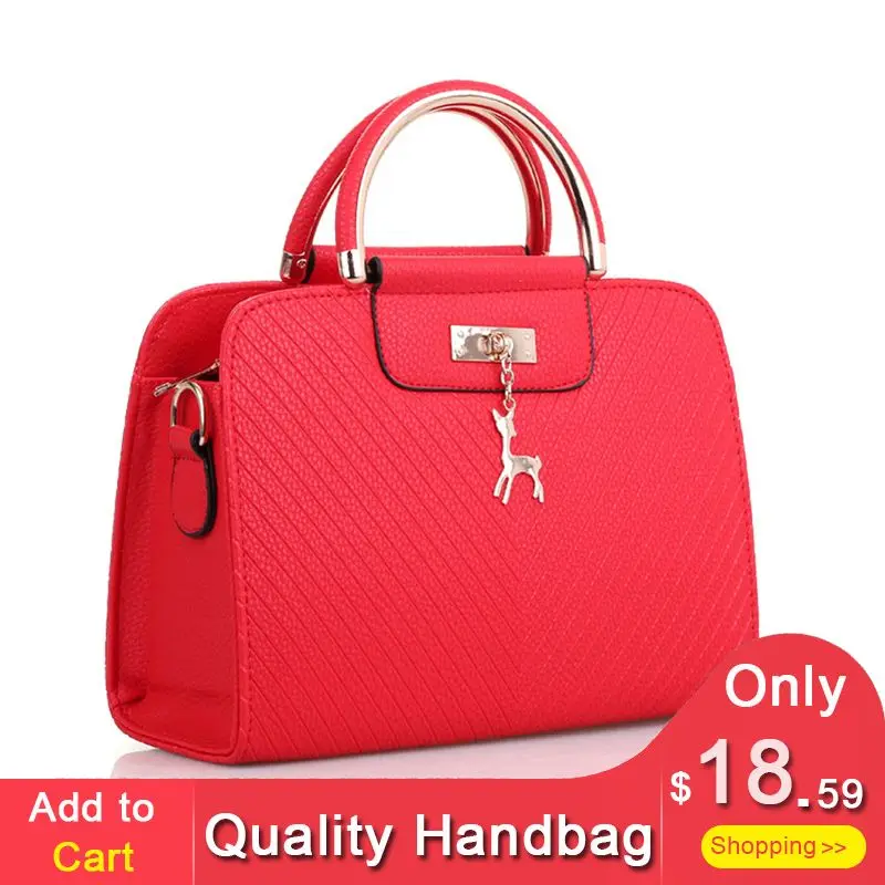 

Women Handbags Evening Ladies Leather Red Tote Bag Casual Female Square Shoulder Bags 2018 New Fashion Crossbody Bag For Women